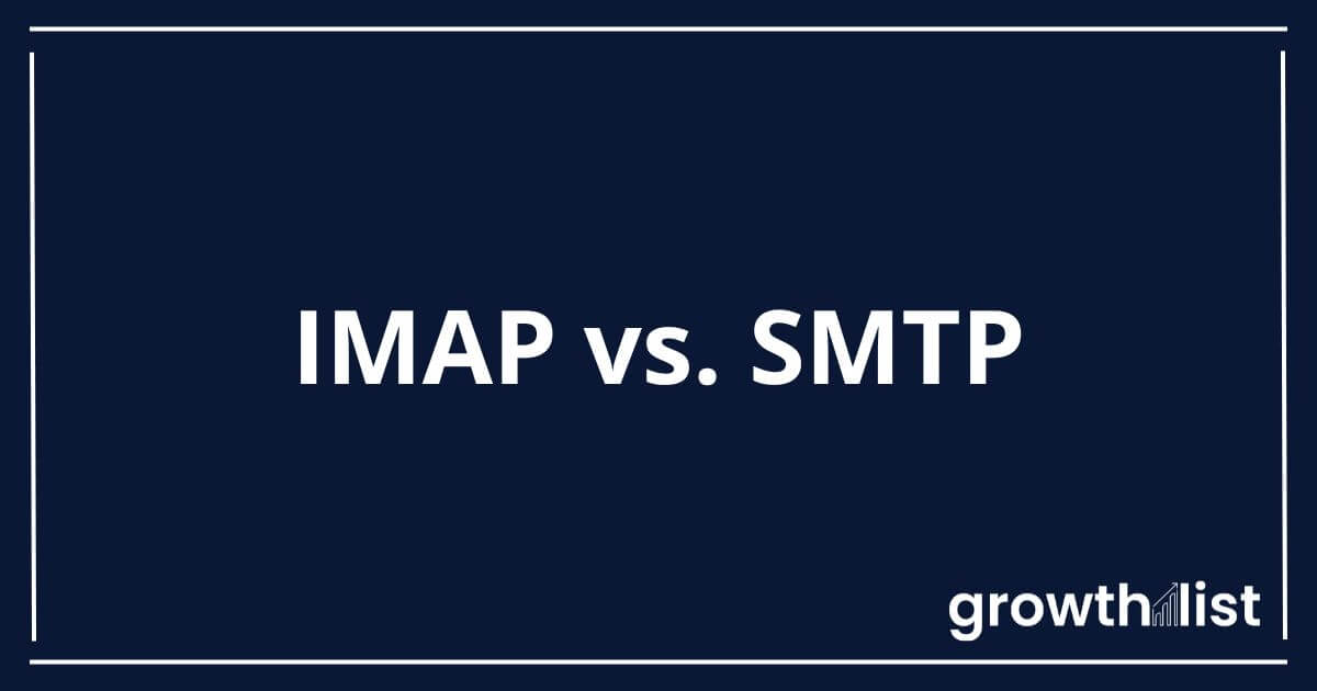 IMAP vs SMTP